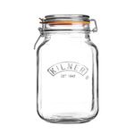 Frasco De Vidrio Cuadrado Con Clip 2 Lts - Kilner