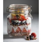 Frasco De Vidrio Cuadrado Con Clip 1 L - Kilner
