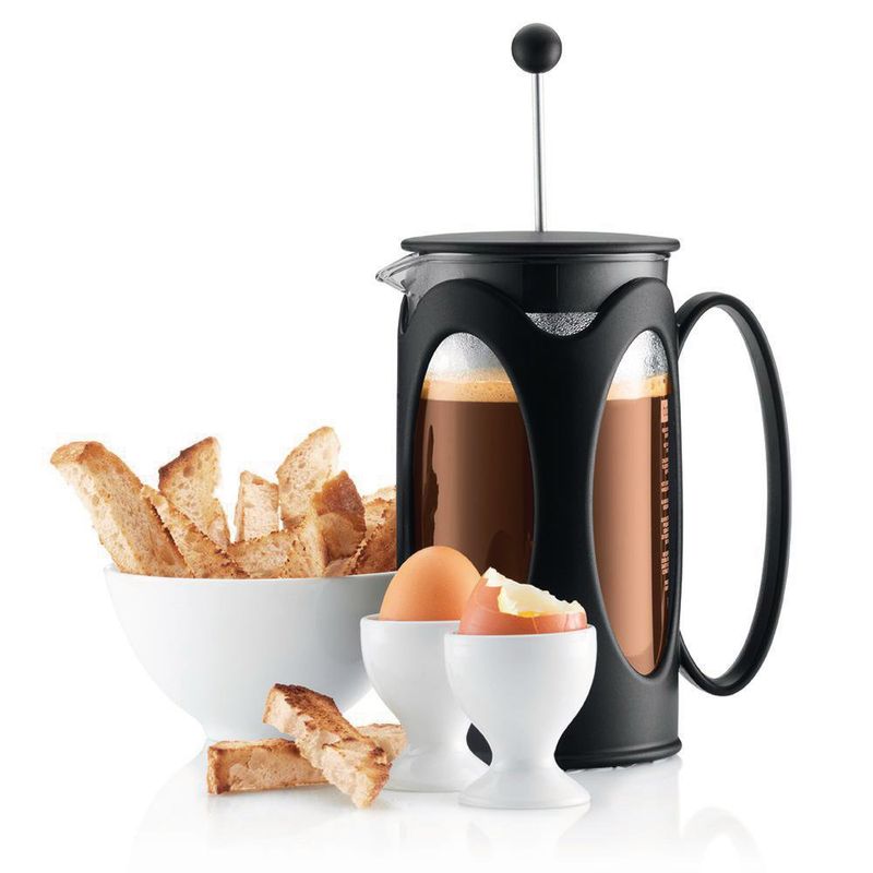 Cafetera Press Negra Y Transparente Capacidad Para 8 Tazas - Bodum