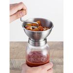 Frasco De Vidrio Con Tolva Para Hacer Salsa 1 Lt - Kilner