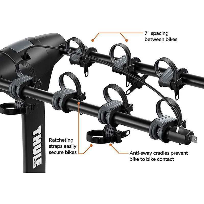 Portabicicleta De Metal Remolque Apex Xt 71.6X27.9X93.9 Cm - Thule