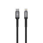 Cable De Carga Rápida Tipo C A Lightning Negro 20W - Tphox