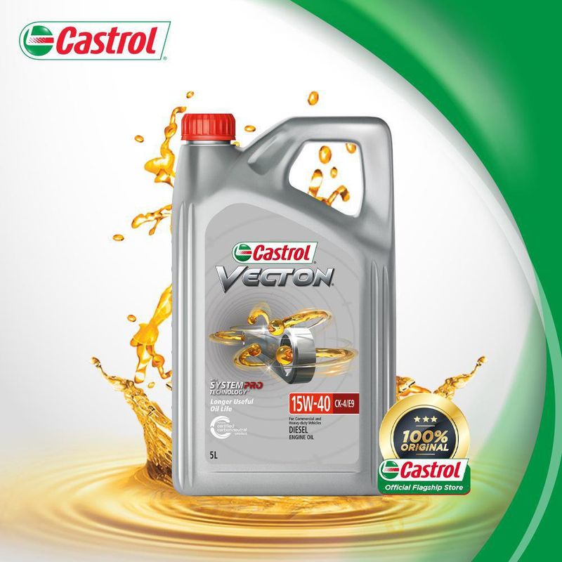 Aceite de Motor Castrol Semi Semi-Sintetico 15W-40 5 Cuartos