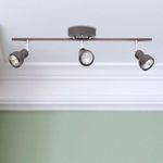 Lámpara De Techo Pared 3 Bombillos Café 50 W - Z