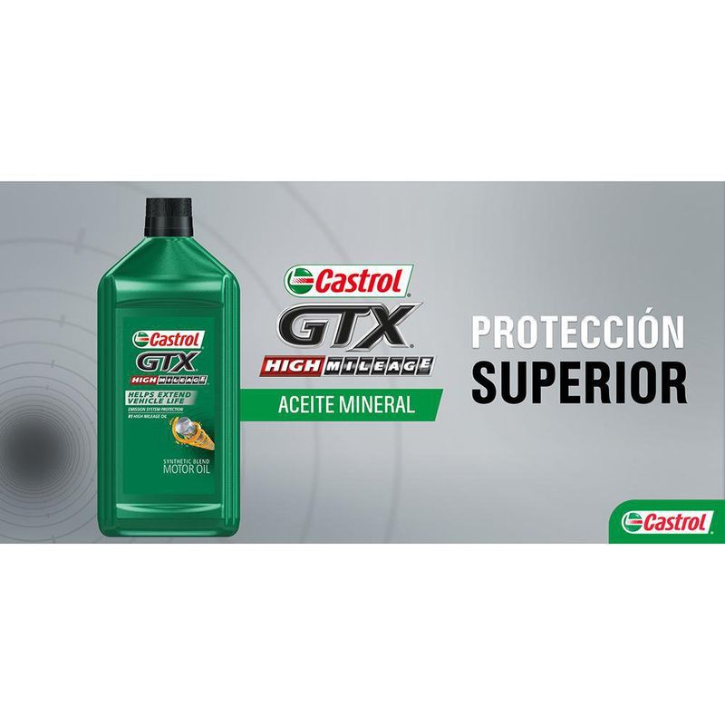 Botella de Aceite Multigrado Mineral SAE 5W-30 Castrol GTX