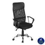 Silla Oficina Mesh Base Metal Con Mecanism - Zmobili