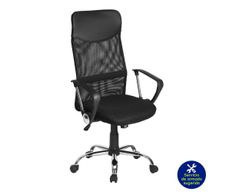 Silla de Oficina con Respaldo y Altura Ajustable de 112-121 Cm