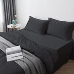 Set De Sábanas Charcoal Bamboo - Livim Natural Home Varios Tamaños