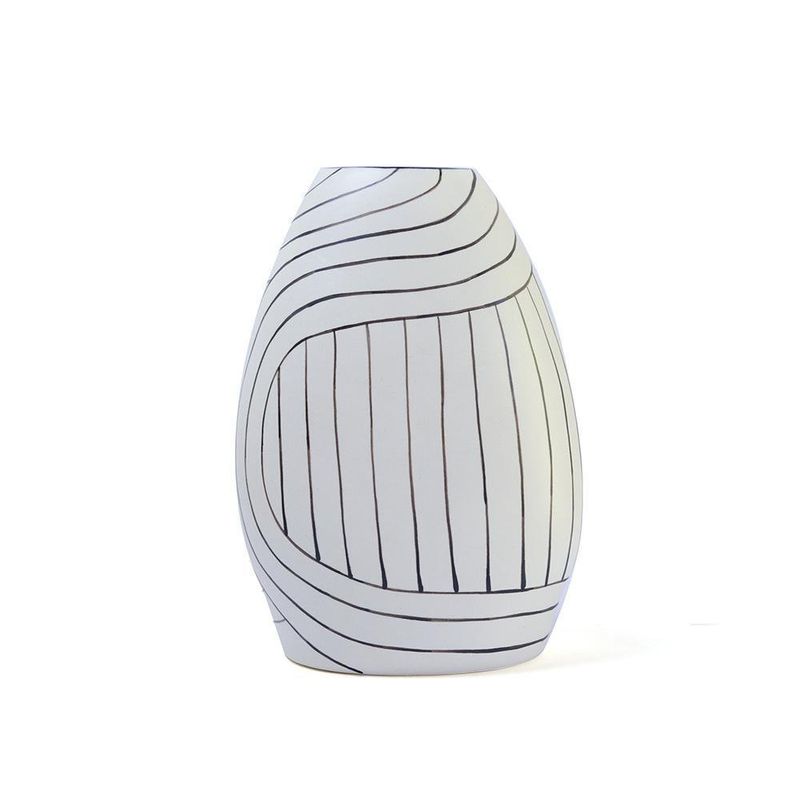 Florero Tulip Scandinavia De Cerámica 15X17X24 Cm - Topis