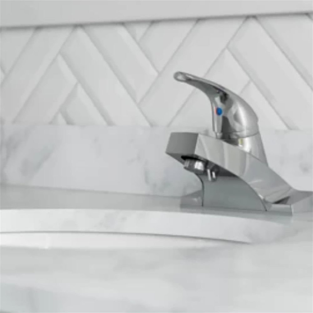 Comprar Grifo de lavabo monomando cuadrado cromado con maneta hueca online