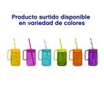 Pocillo Con Pajilla De 12.5 Oz Colores Surtidos - Toscana