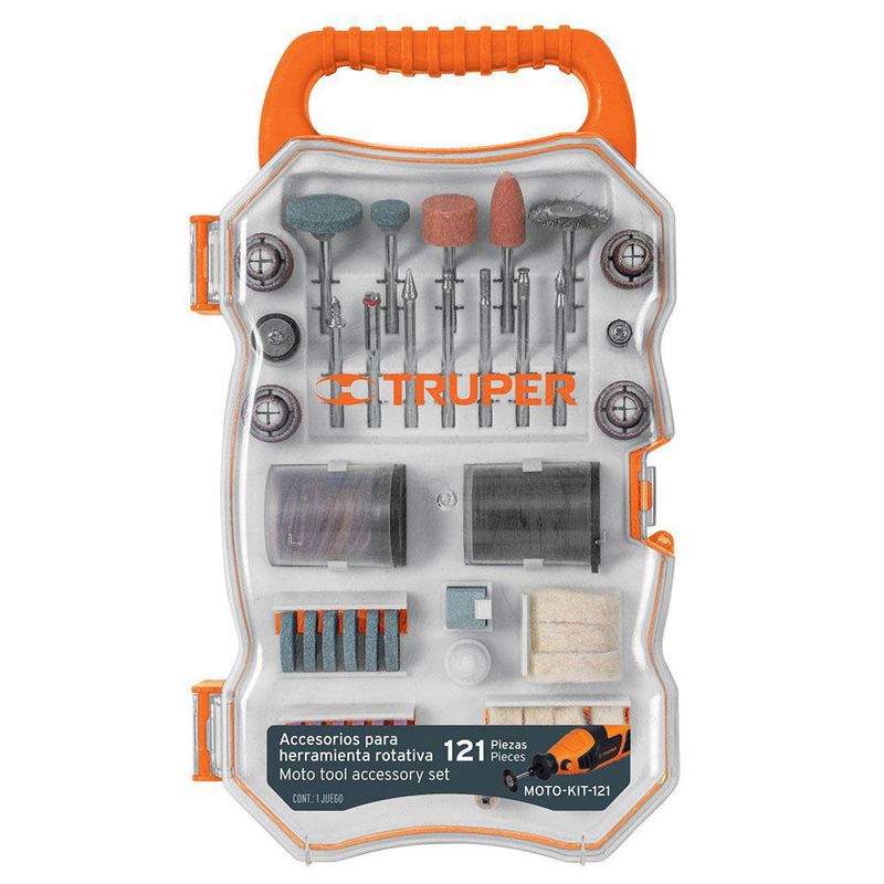 Juego De Accesorios P/H Rotativa De 121 Pzas - Truper