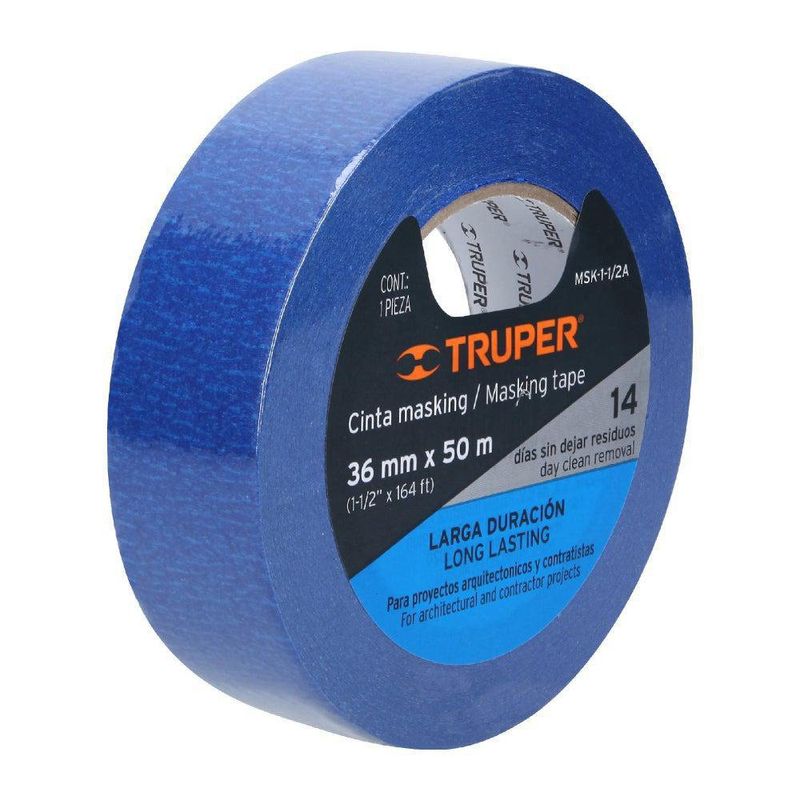 Cinta Masking Para Pintar 1 1/2 Plg Azul - Truper