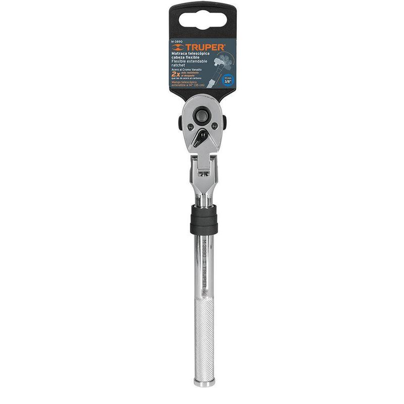 Ratchet Raiz De 3/8 Plg Cabeza Articulada - Truper