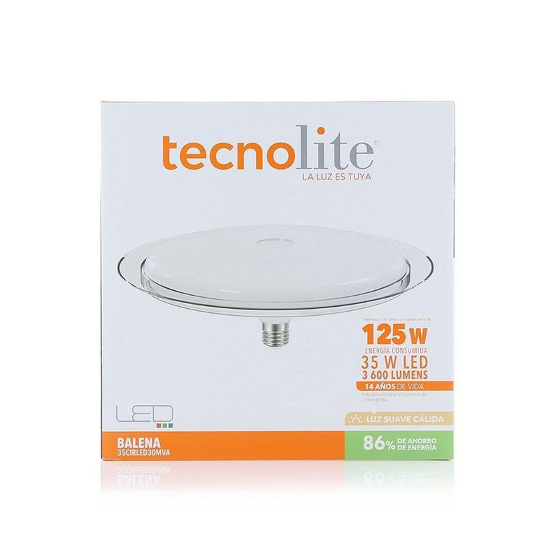 Bombilla Circular Led 35W - Tecnolite Varios Colores