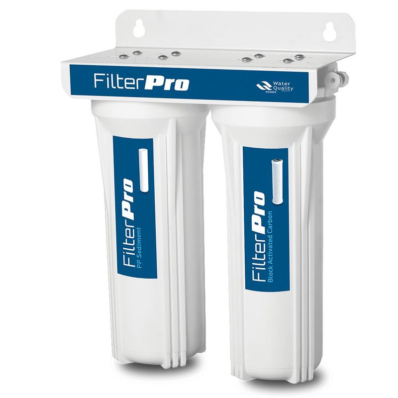 Filtro Doble Con Grifo Y Soporte