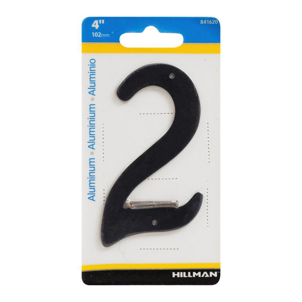 Hillman - Clavo De Aluminio Negro De 4 Pulgadas, Número 0 1