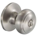 Chapa Tipo Pomo Palace Gris Satinado Para Dormitorio - Kwikset