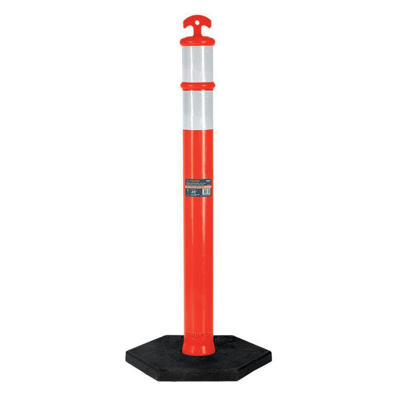 Poste Plástico Delimitador Reflejante - Truper
