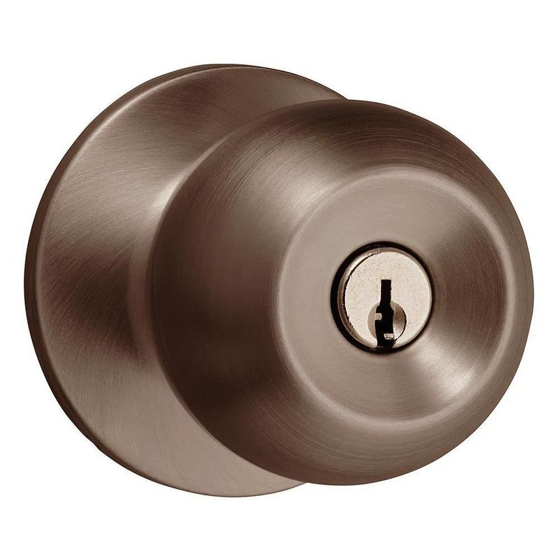 Chapa Tipo Pomo Bala Bronce Antiguo Para Dormitorio - Kwikset