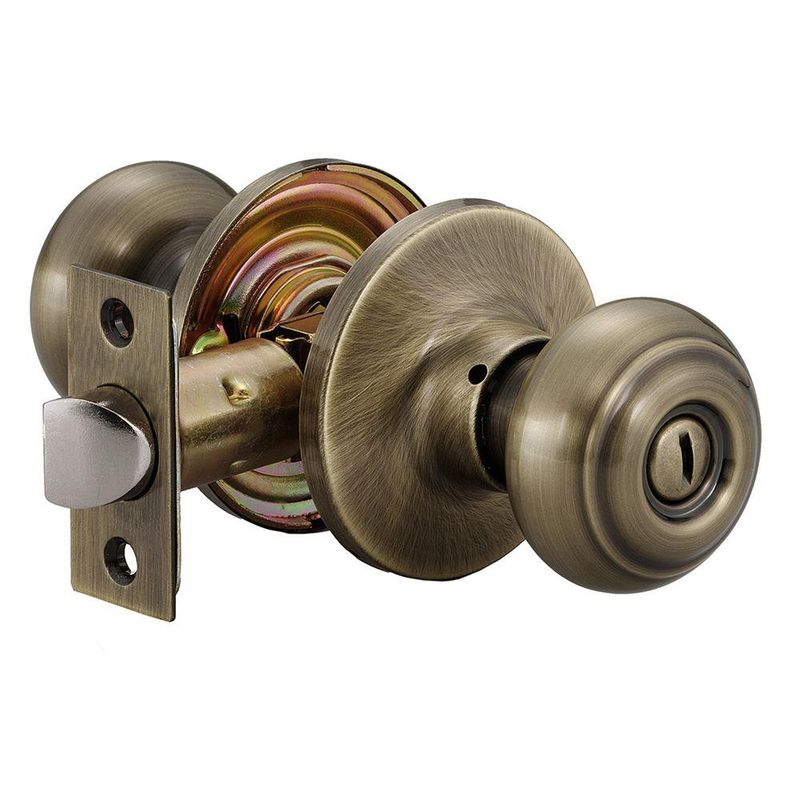 Cerradura Kwikset Pomo Bala Dormitorio Acero Inoxidable - 951315