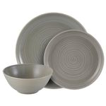 Vajilla Moderna Gris Con Borde De 12 Pzas - Mason Cash