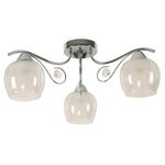 Lámpara De Techo Cromada 3 Luces 40 W - Z