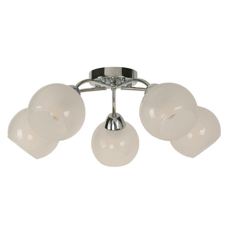 STRATOSFÄR lámpara de techo con 5 focos, blanco/cromado - IKEA