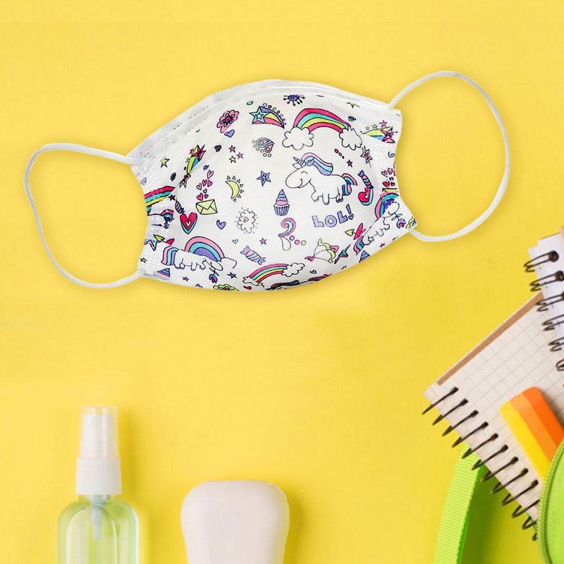 Mascarilla Desechable Para Niños Unicornios - Koala