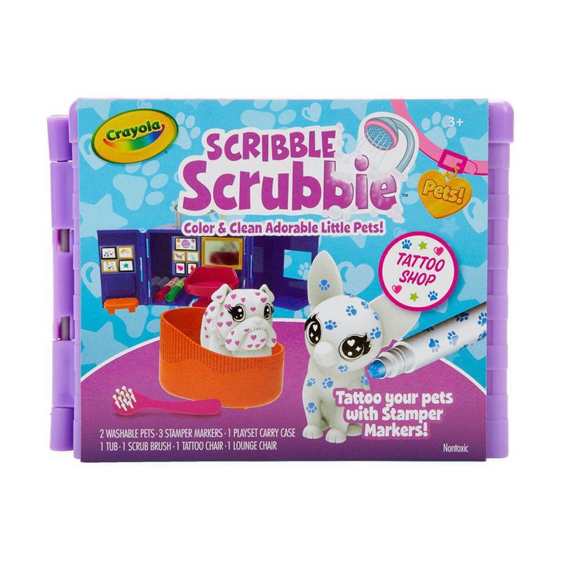 Kit De 7 Pzas Tatuajes Para Mascotas Scribble Scrubbie - Crayola