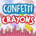 Caja De Crayones De Confetti Para Arte Y Manualidades De 24 Colores - Crayola