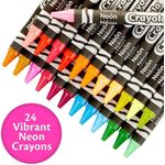 Caja De Crayones En Colores Neón Brillante De 24 Colores - Crayola