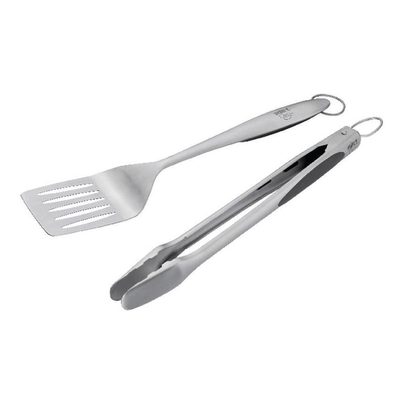 Set De Espátula Y Pinza De Acero Inoxidable Para Asado - Weber
