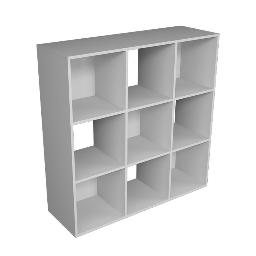 Mueble organizador cubos 8 espacios melamina blanco 61x30x121cm
