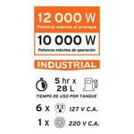 Generador Eléctrico Motor A Gasolina De 12000 W - Truper