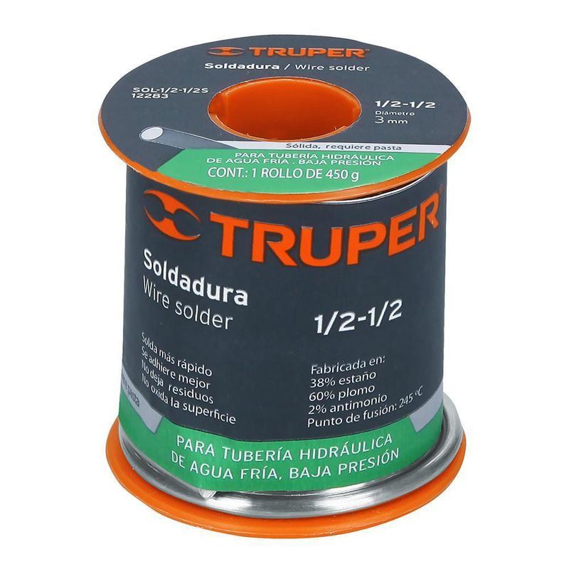 Rollo De Estaño Para Tuberías De Baja Presión 450 G - Truper