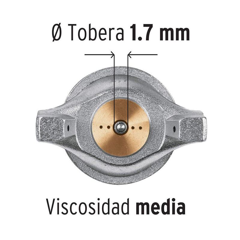 Pistola De Gravedad De Aluminio 1.7 Mm - Truper