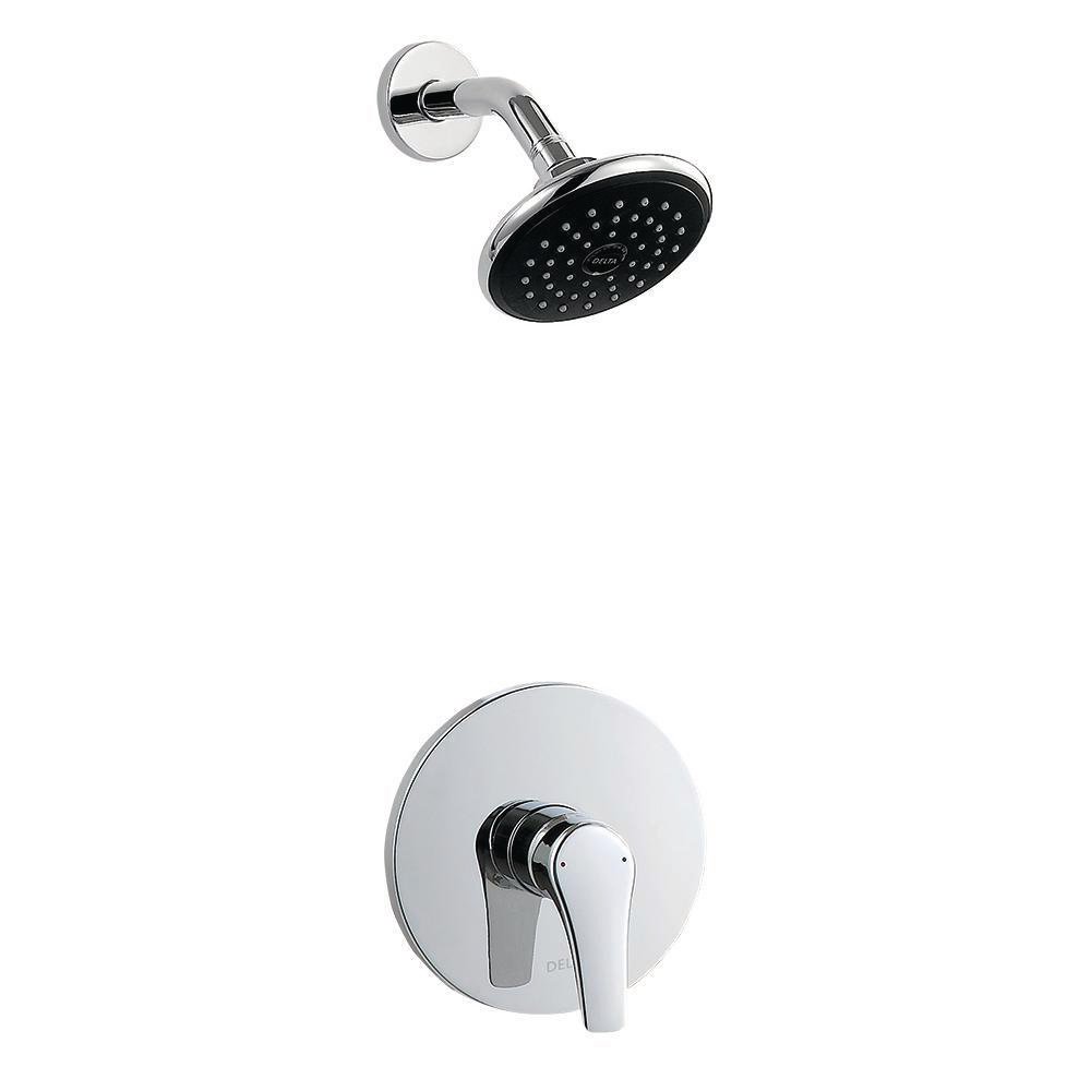 Grifo de ducha con accesorios de latón cromado Komercia