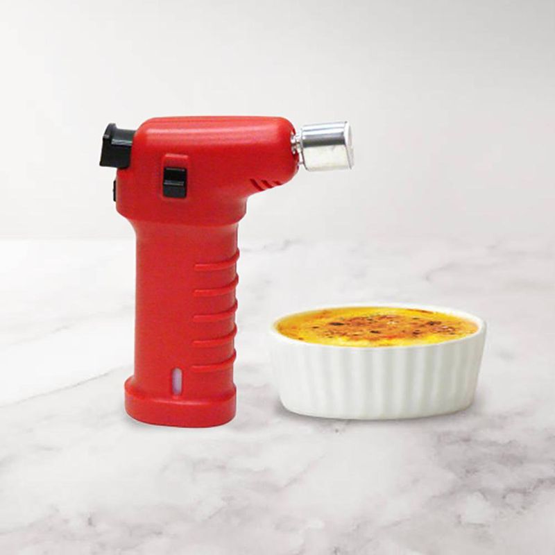 Encendedor Mini Soplete A Base De Gas Butano Rojo - Bella Tavola