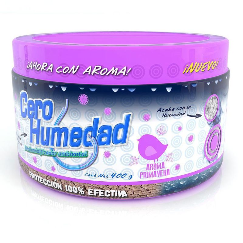 3 Deshumidificador Bote De 300g Con Aroma Absorbe Humedad