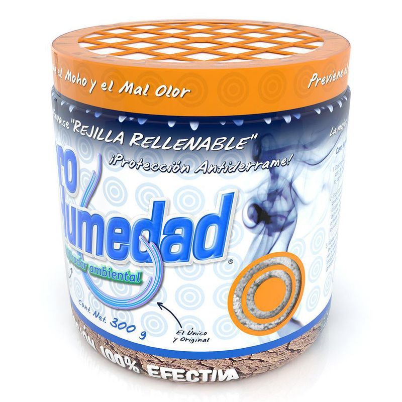 Deshumificador Ambiental Con Rejilla Rellenable 300 G - Cero Humedad