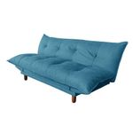 Sofá Cama Con Apoya Brazos Ajustable Azul - Z