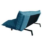Sofá Cama Con Apoya Brazos Ajustable Azul - Z