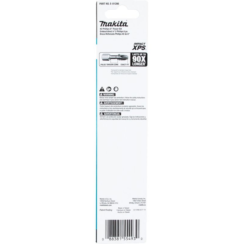 Broca Reforzada Philips 6 Plg No. 2 - Makita