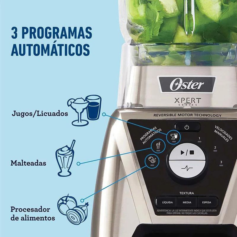 Licuadora personal Oster Xpert 2 velocidades negra