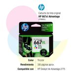 Cartucho-De-Tinta-Tricolor-Para-Impresora-667-XL-Ink-Advantage---Hp