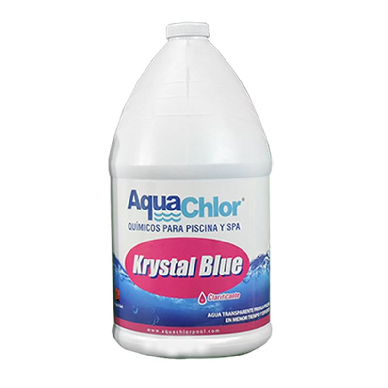 Químico Para Piscina y Spa Clarificante Líquido Krystal Blue 1 Gal