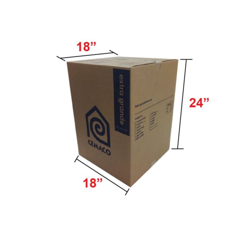 Caja De Cartón Para Mudanza Extra Grande 60X45X45 Cm