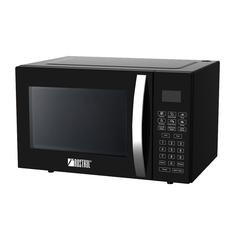 Microondas Digital De Acero Inoxidable Negro 1.2 Pie³ - Rosthal