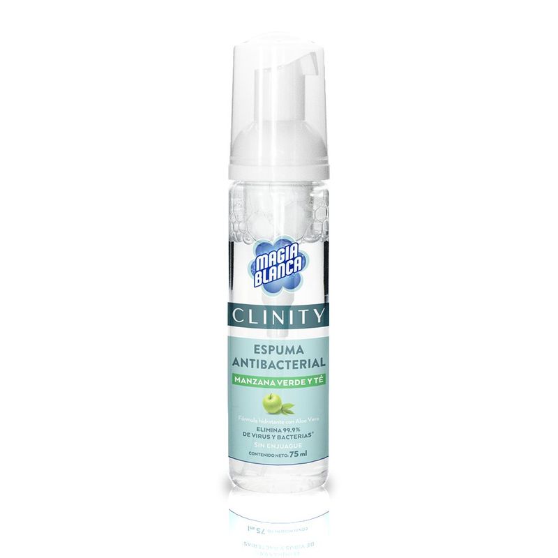 Espuma Anti-Bacterial Manzana Verde Y Té 75 Ml - Magia Blanca